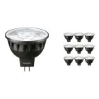 Multipack 10x Philips Master LED Spot GU5.3 MR16 6.7W 440lm 60D - 930 Warm White | Best Colour Rendering - Dimmable - Replaces 35W