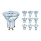 Multipack 10x Ledvance Performance LED Spot Reflector GU10 PAR16 4.3W 350lm 36D - 830 Warm White | Replaces 50W